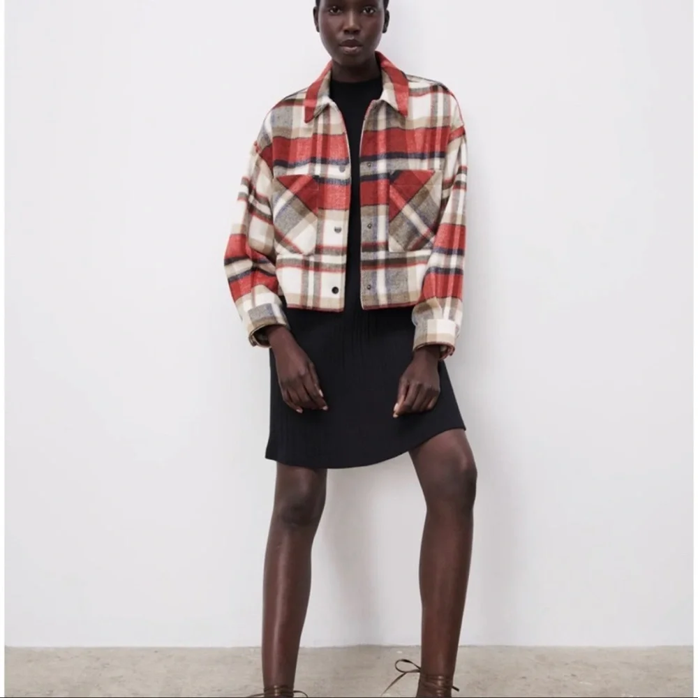 Zara plaid shaket - Picture 1 of 8